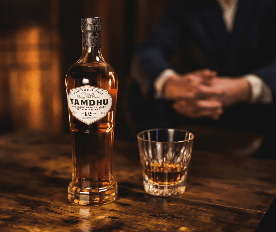 Bottle of Tamdhu whisky