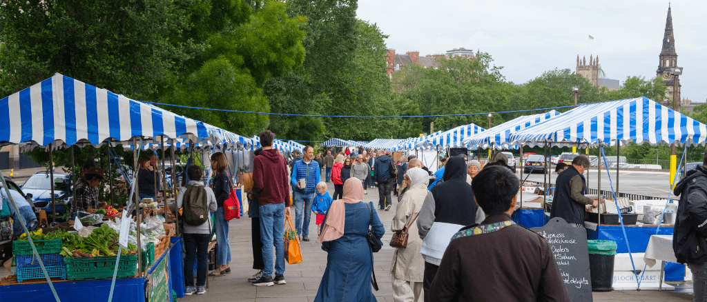 Edinburgh Farmers Market, one of the best markets in Edinburgh