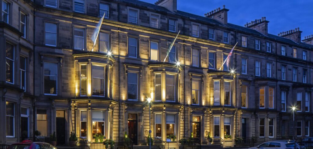 exteriro of the bonham hotel in edinburghs west end