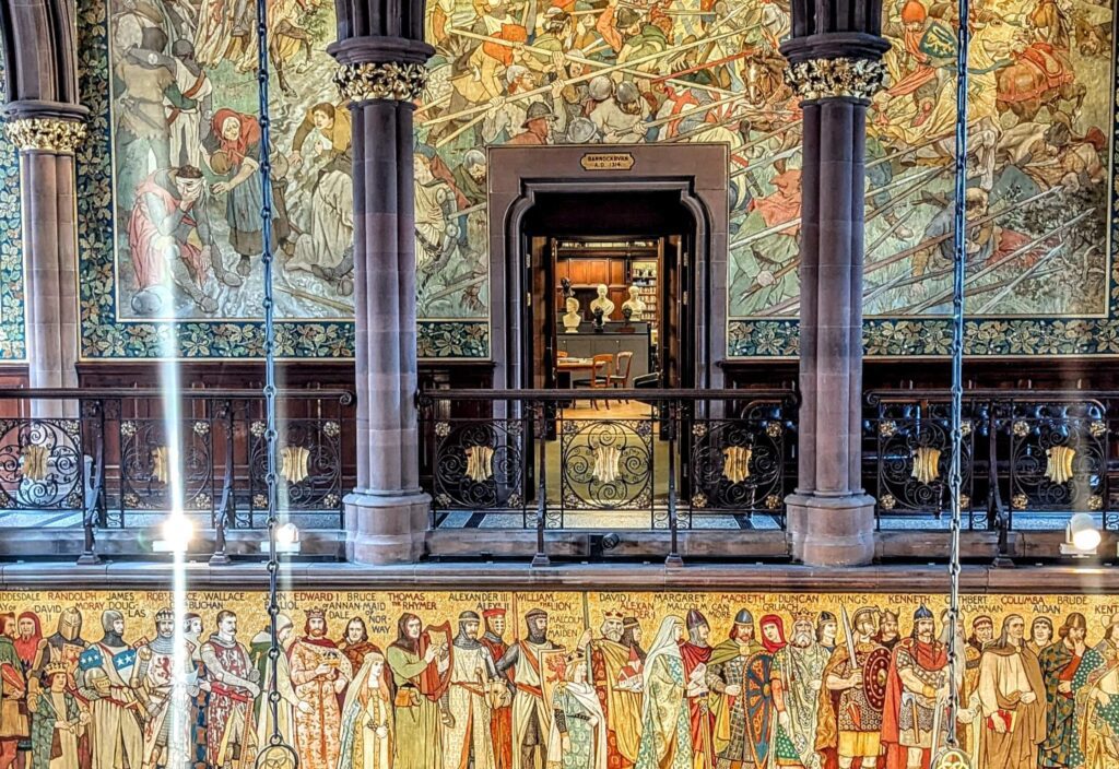 doorway on the 1st floor of edinburgh portrait gallery