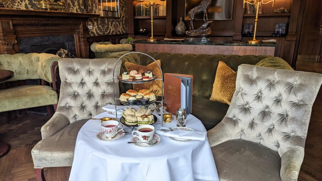 historic edinburgh afternoon tea the bonham hotel library